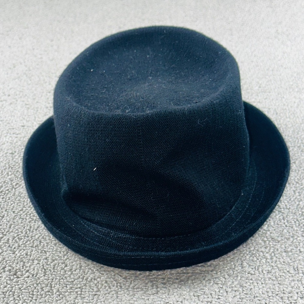 Kangol Pork Pie Hat Unisex M Black Bamboo Mowbray Classic British Indie Retro